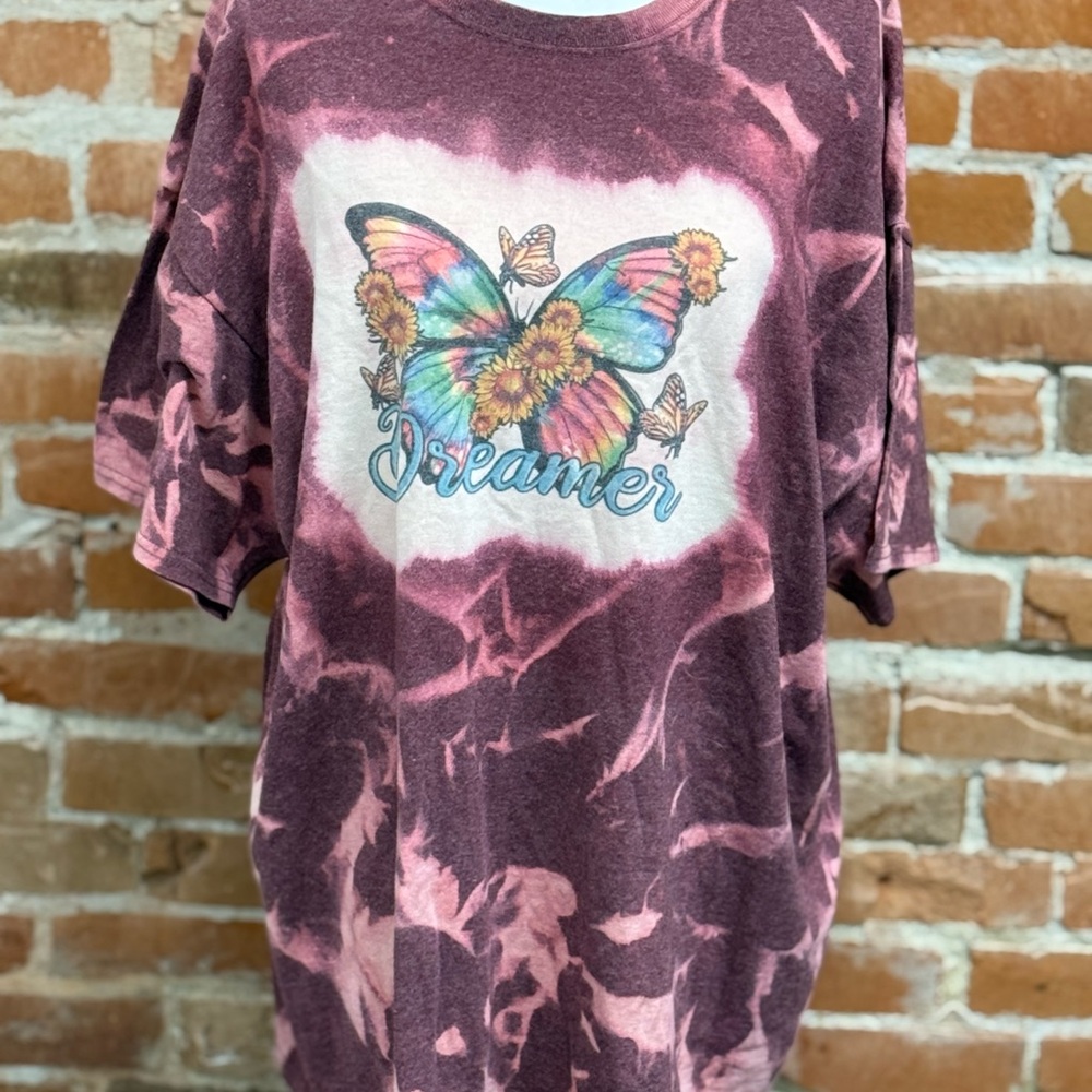 Dreamer Butterfly Tie-Dye T-Shirt